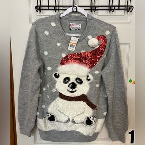 Christmas sweater with polar bear